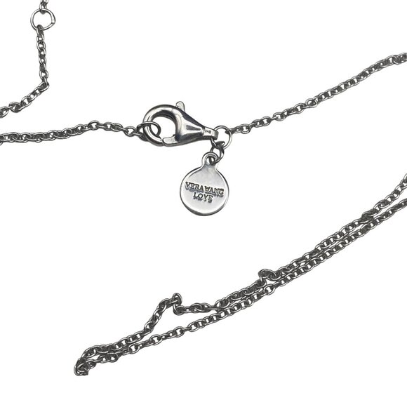 925 Sterling Silver Murano Millefiori Glass Pendant Necklace 18" Vera Wang Chain - Picture 8 of 10